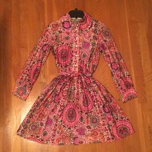 Vintage 1960’s Paisley Mini Dress